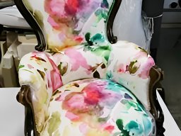 20190202 Tapisserie d'ameublement - Réfection d'un fauteuil bergèré tissu floral (Fauteuil_14)